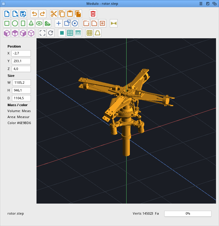 Modulo - 3D solid modeler