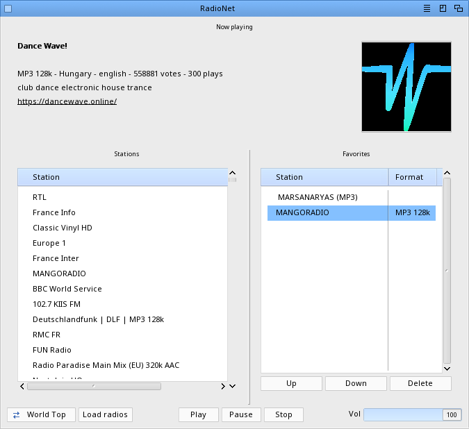 RadioNet - Internet radio player