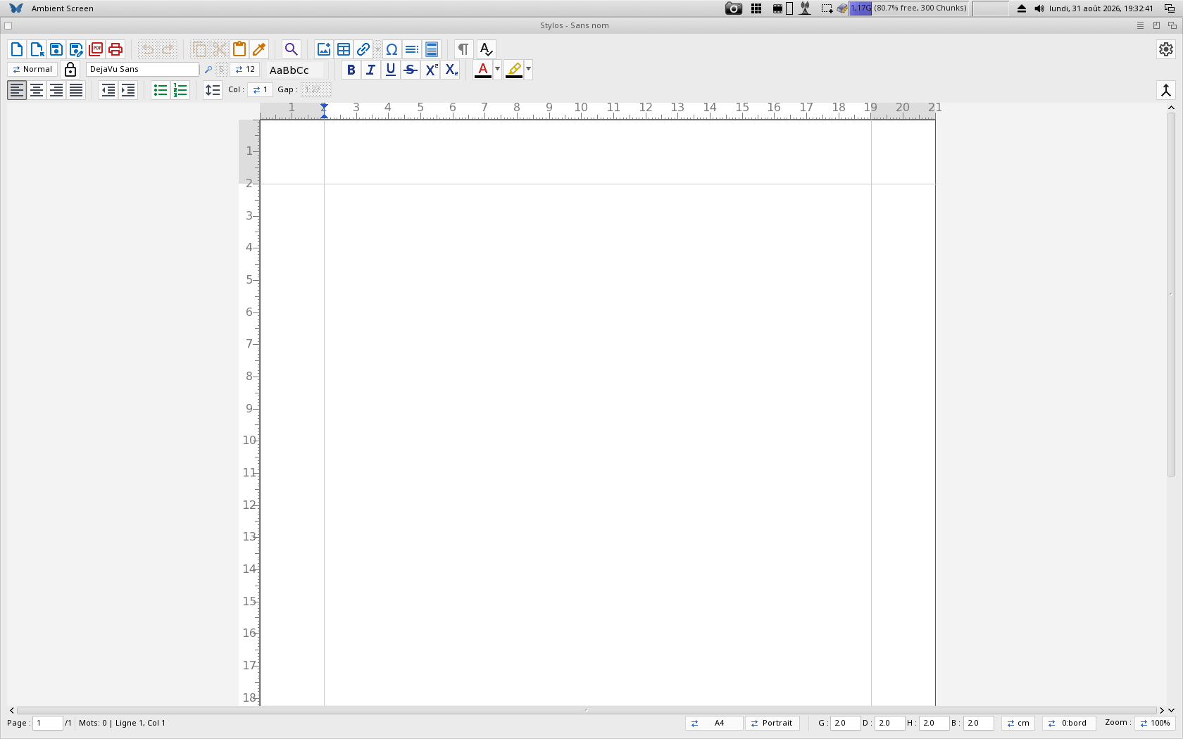Papio-Office - Stylos, word processor
