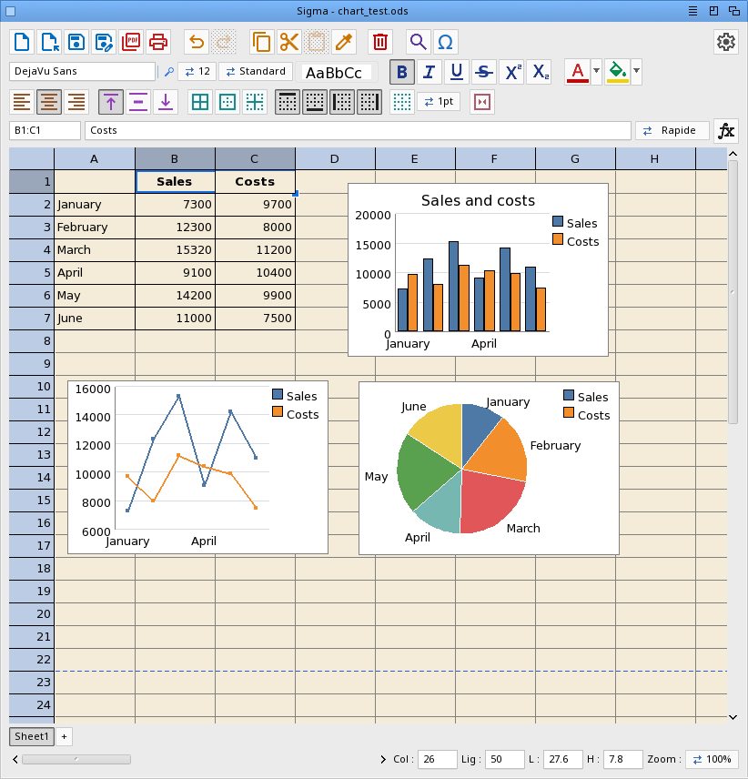 Sigma - Spreadsheet
